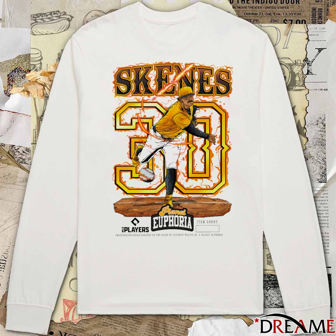 Paul Skenes V3 Pittsburgh Pirates MLB 2026 Planet Euphoria Art t-shirt