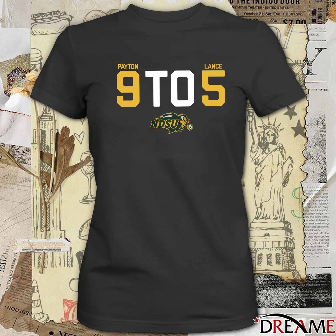 Payton 9 To Lance 5 North Dakota State NDSU t-shirt