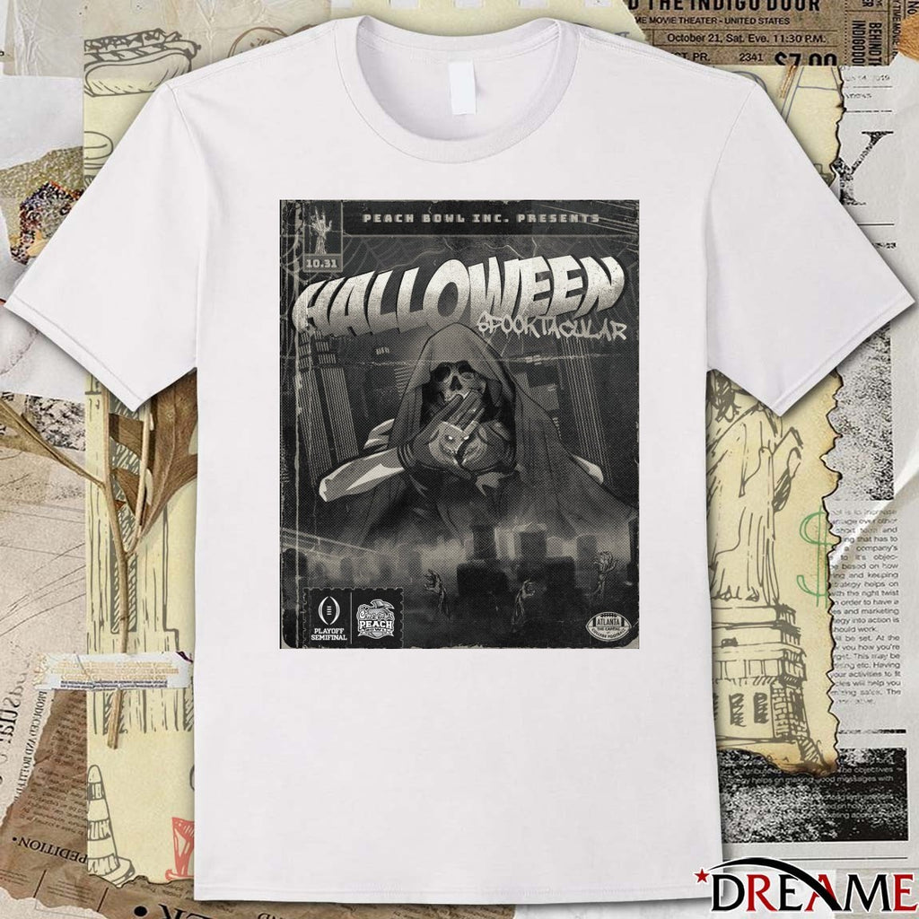 Peach Bowl Inc Presents Halloween Spook Tacular October 31 2025 Poster t-shirt