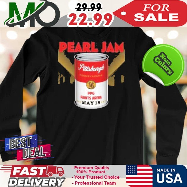 Pearl Jam Night 2 Pittsburgh PA Event Tee On May 18th Dark Matter Tour 2025 At PPG Shirt