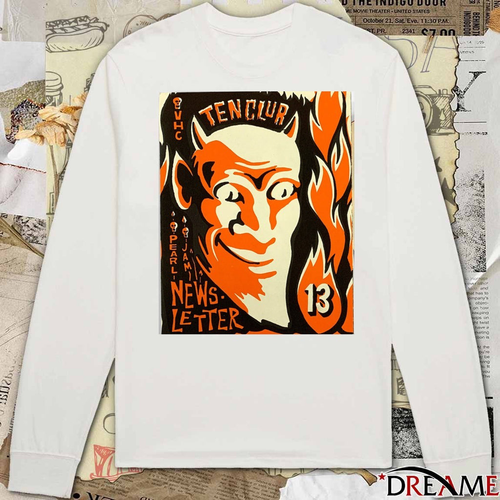 Pearl Jam Ten Club Newsletter issue number 13 Poster t-shirt