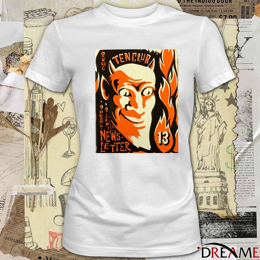 Pearl Jam Ten Club Newsletter issue number 13 Poster t-shirt