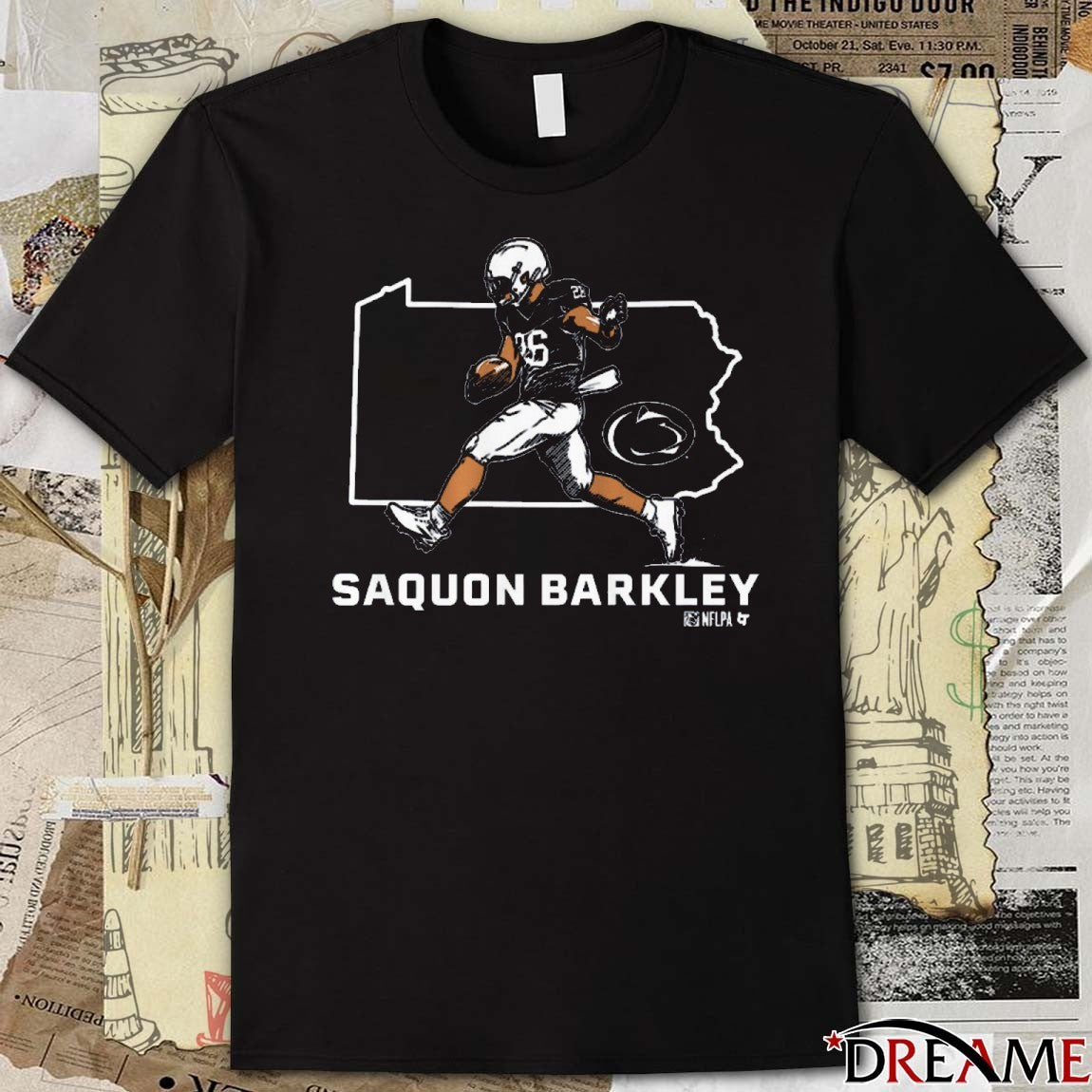 Penn State Nittany Lions Football NCAA Saquon Barkley State Star t-shirt