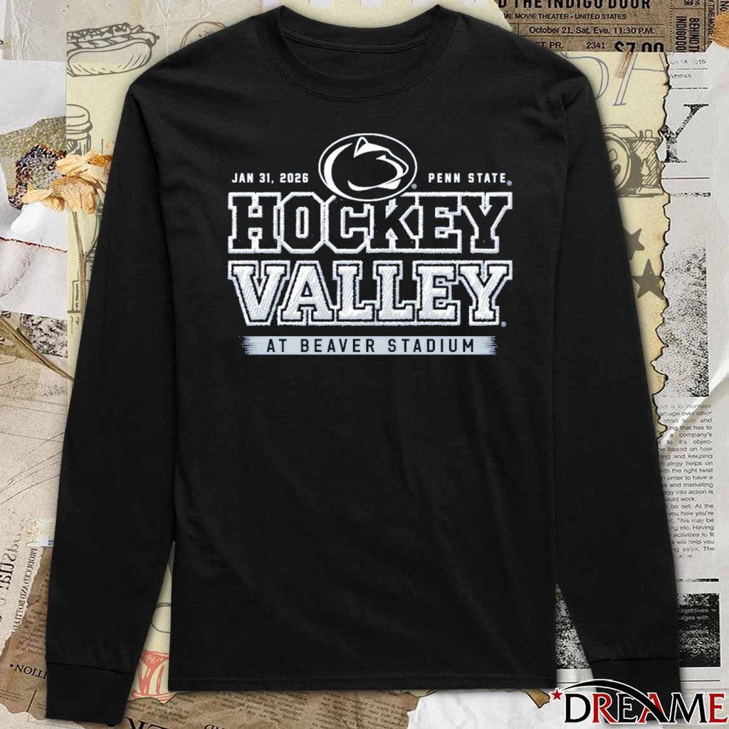 Penn State Nittany Lions Hockey Valley At Beaver Stadium Varsity Jan 31 2026 t-shirt