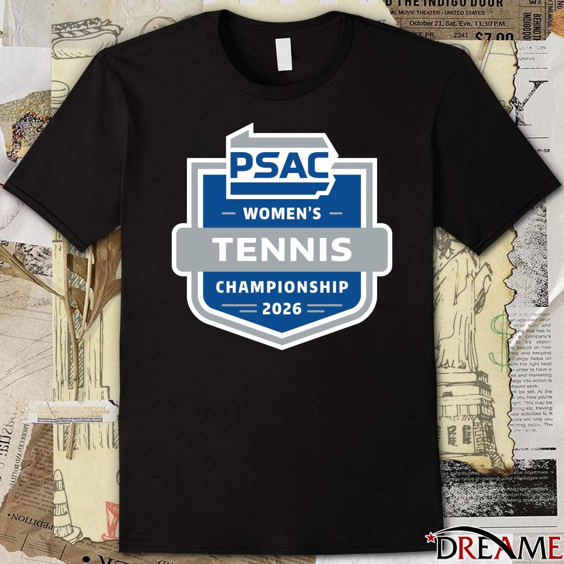 Pennsylvania State Athletic Conference PSAC Women’s Tennis Championship 2026 t-shirt