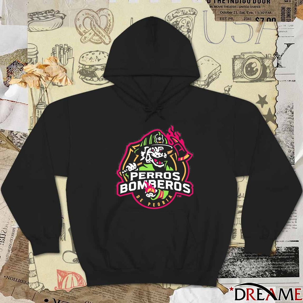 Perros Bomberos De Peoria Chiefs Minor League Baseball Team Logo t-shirt