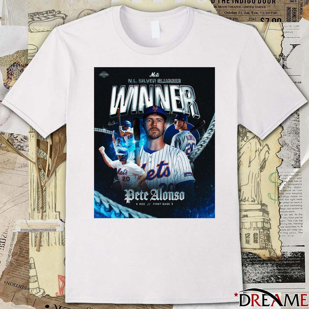 Pete Alonso New York Mets 2025 National League Silver Slugger Award Winner Poster t-shirt
