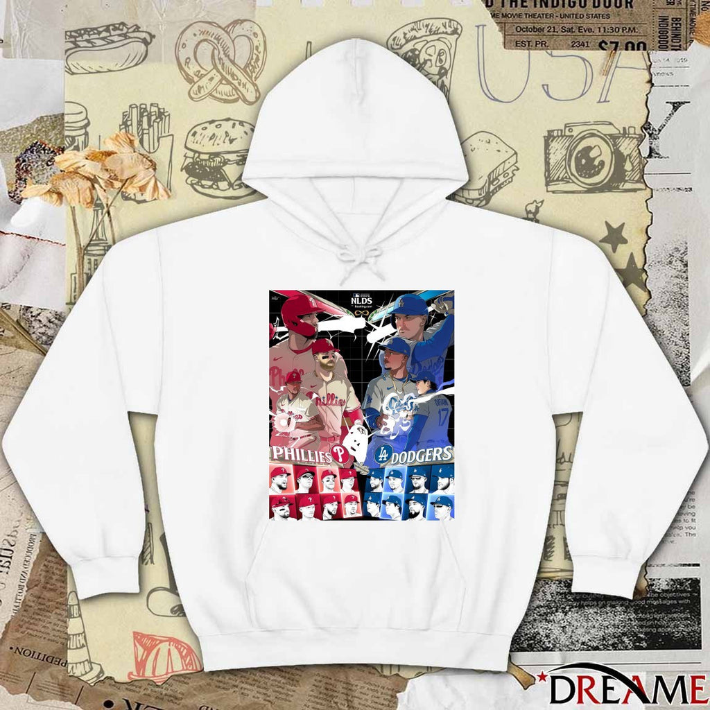 Philadelphia Phillies Vs Los Angeles Dodgers 2025 MLB National League Division Series Art Poster t-shirt
