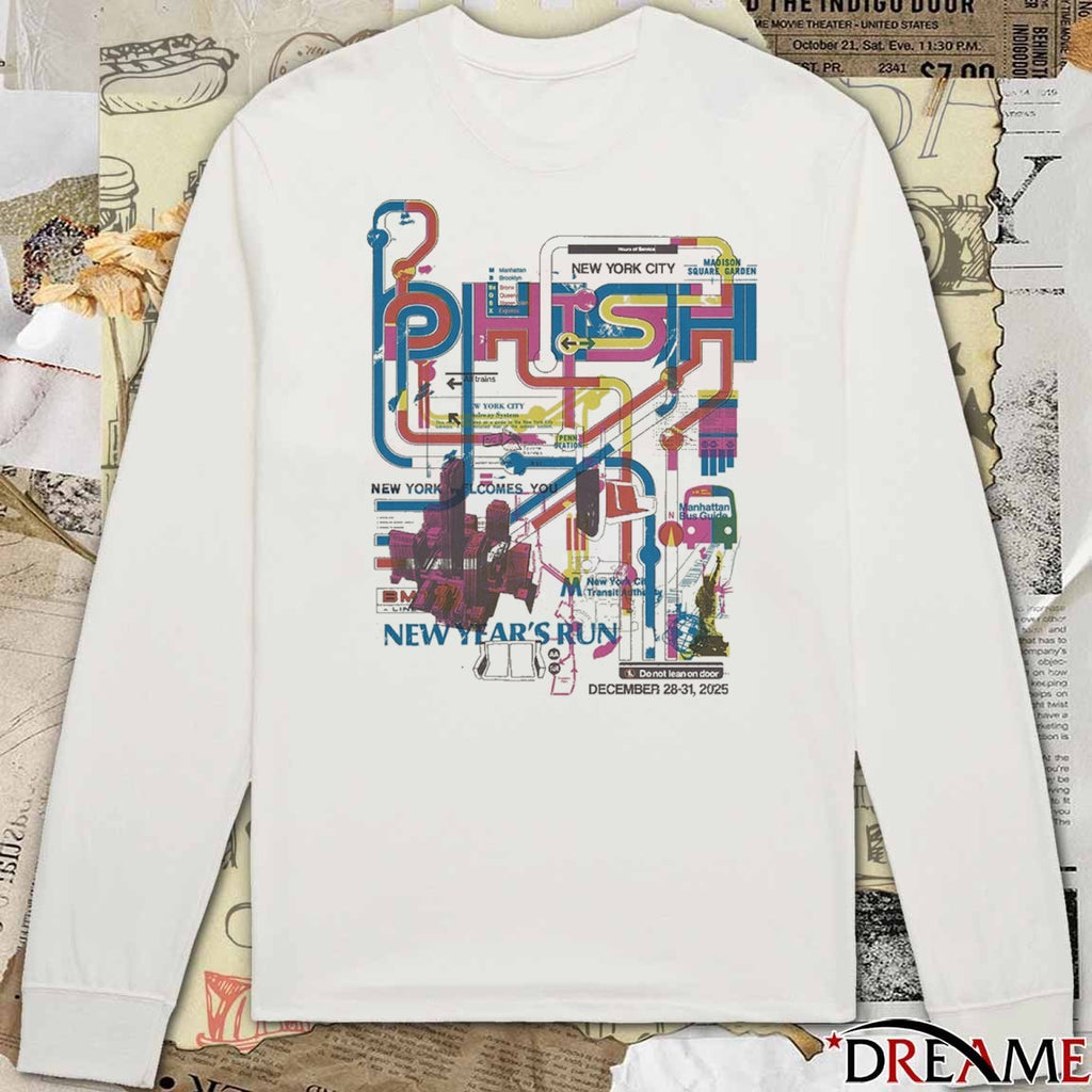 Phish New Year’s Run New York Welcomes You MSG December 28-31 2025 t-shirt