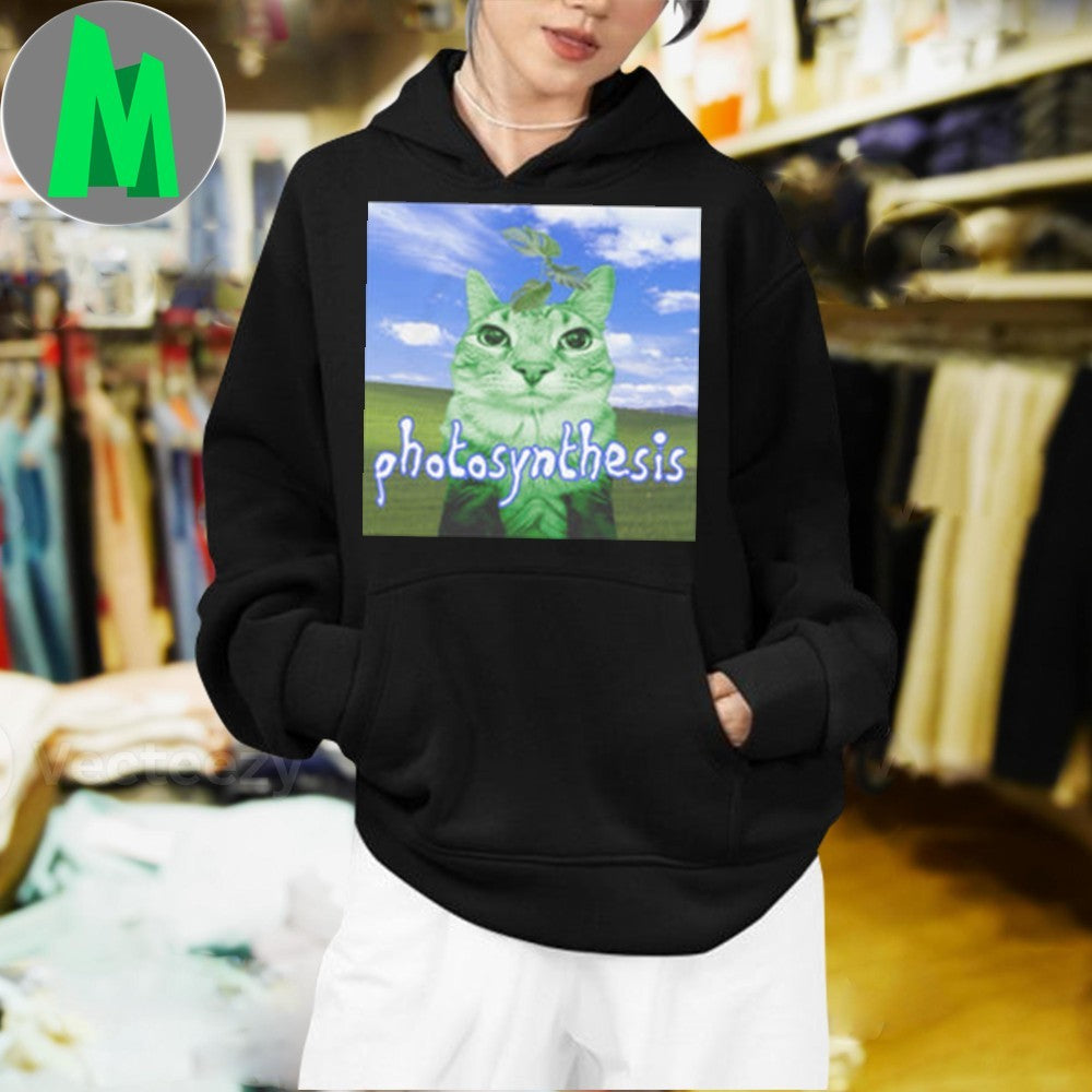 Photosynthesis Green Cat Mantis Meme Cringe T-Shirt