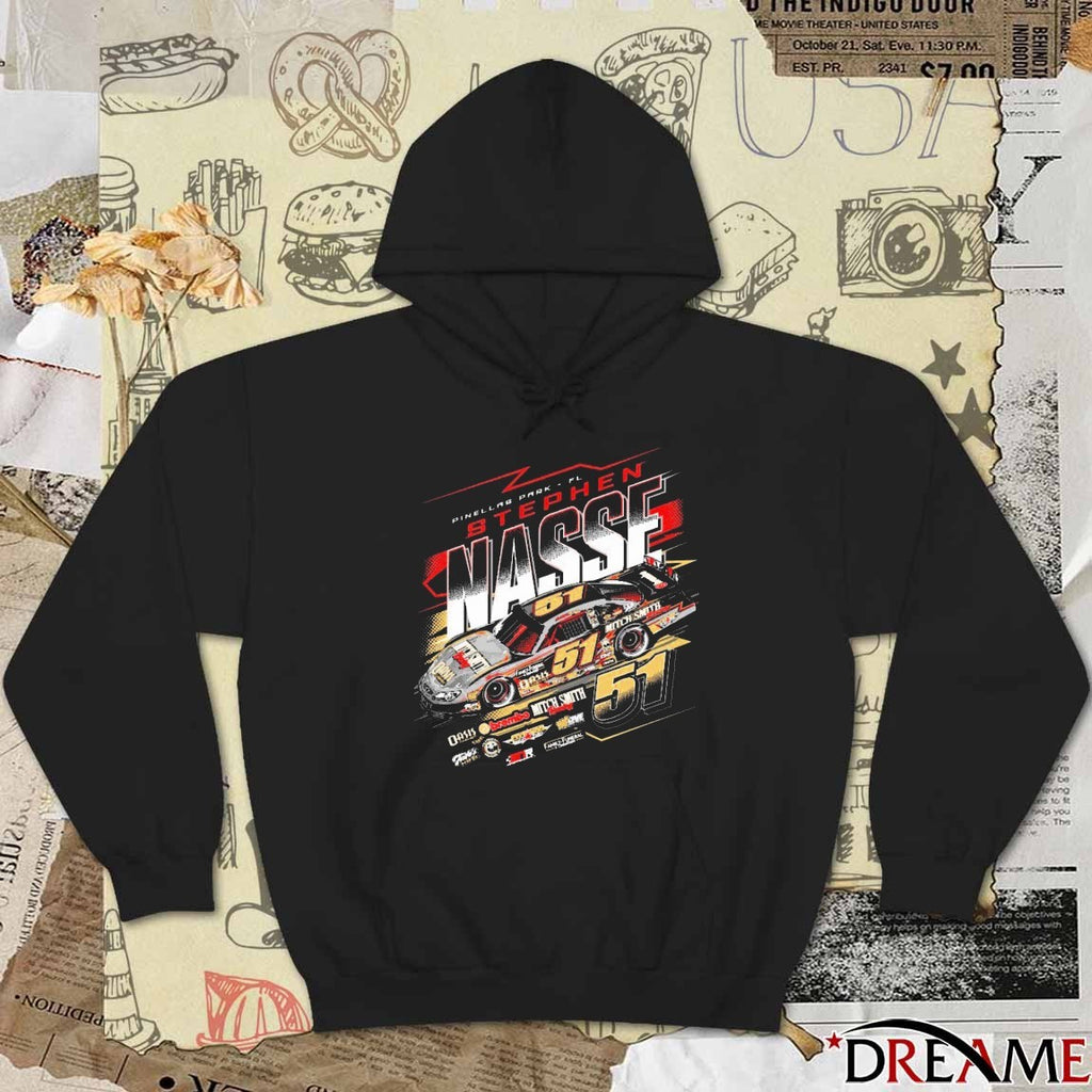 Pinellas Park FL Stephen Nasse Racing 51 t-shirt