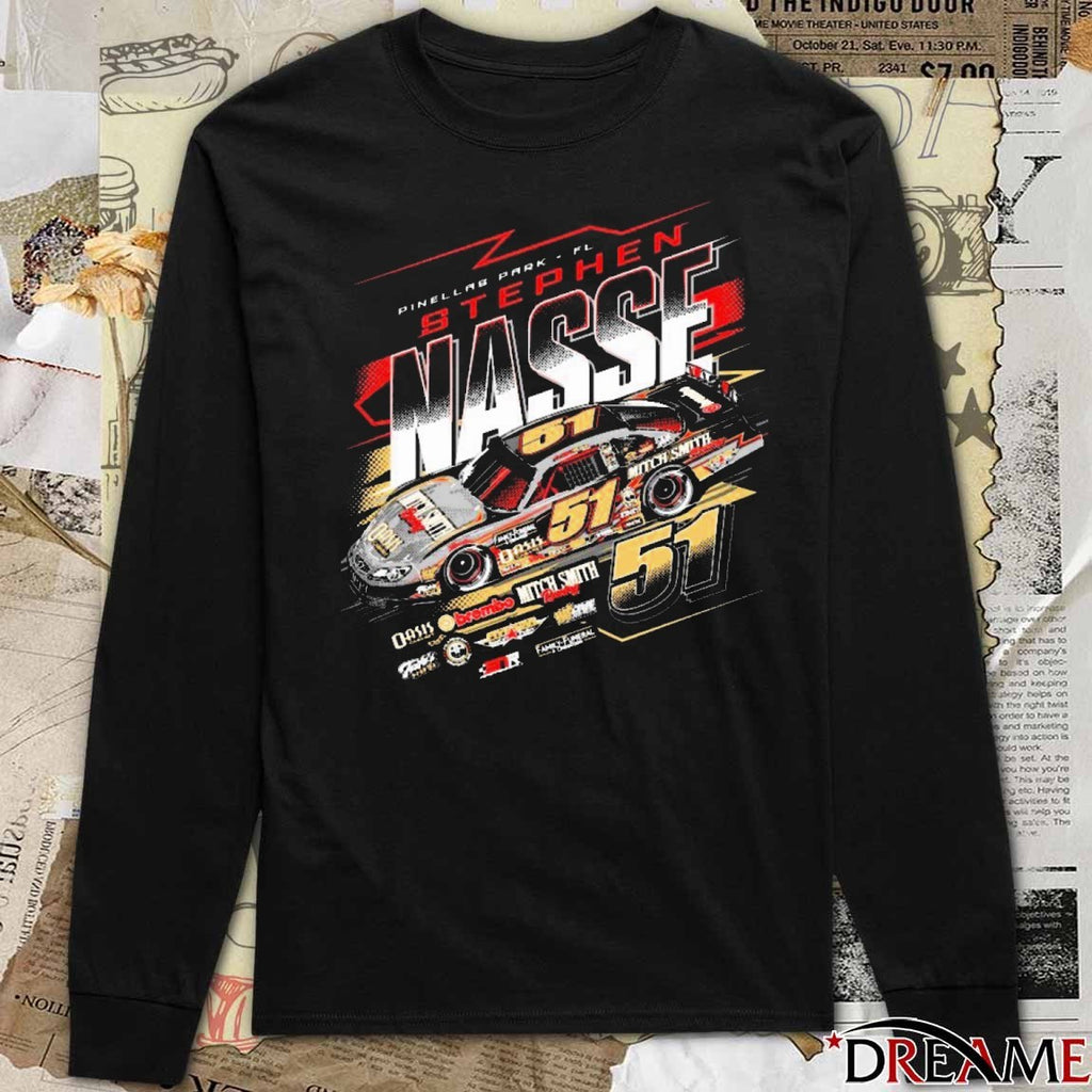 Pinellas Park FL Stephen Nasse Racing 51 t-shirt