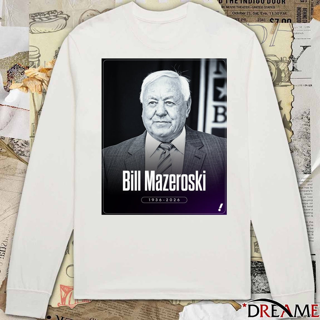 Pirates Hall Of Fame Second Baseman And 10x All-star Bill Mazeroski Has Died At Age 89 1936 – 2026 Poster t-shirt