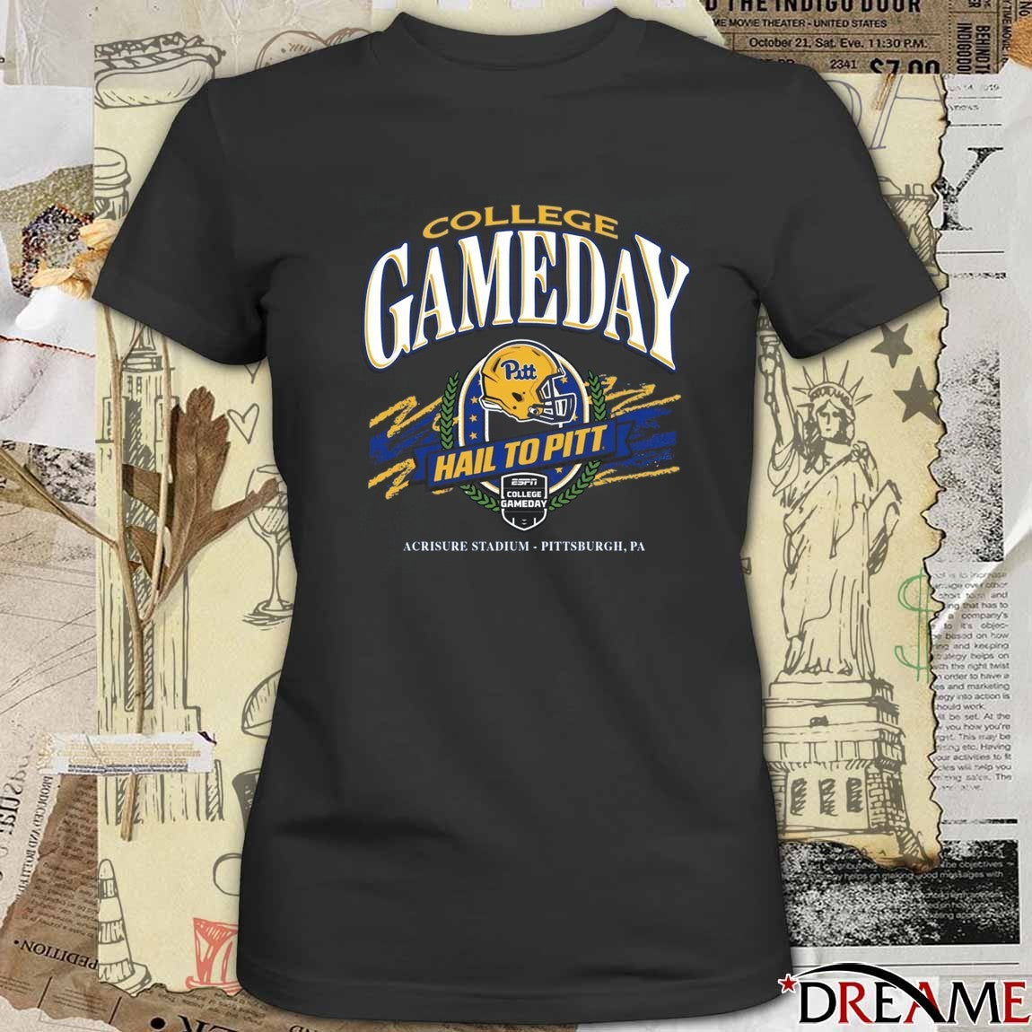 Pitt Panthers College GameDay Hail To Pitt Acrisure Stadium Pittsburgh PA t-shirt