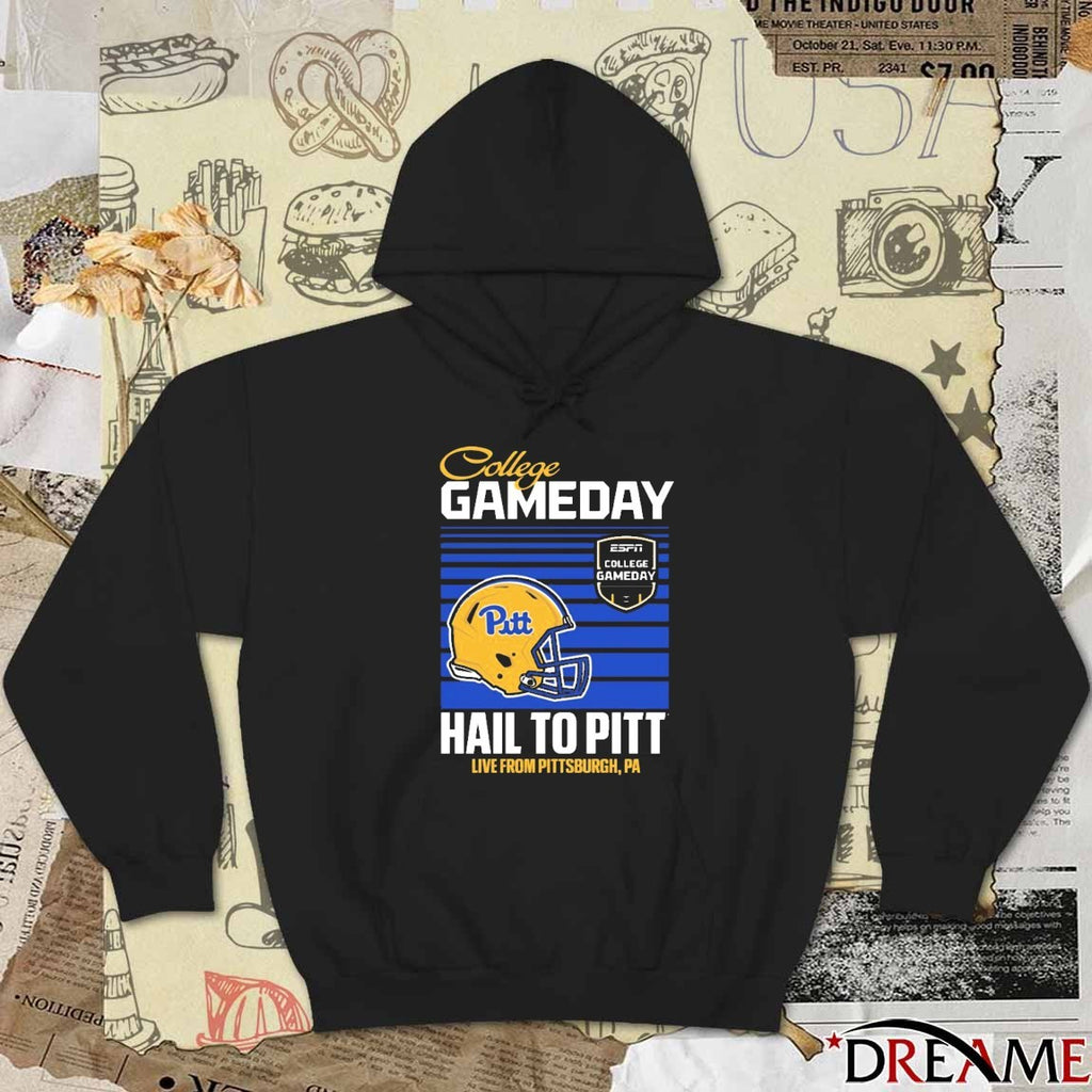 Pitt Panthers College GameDay Hail To Pitt Live From Pittsburgh PA Helmet t-shirt