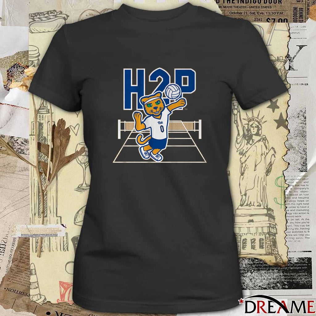 Pitt Panthers Volleyball H2P Roc Logo 2025 t-shirt