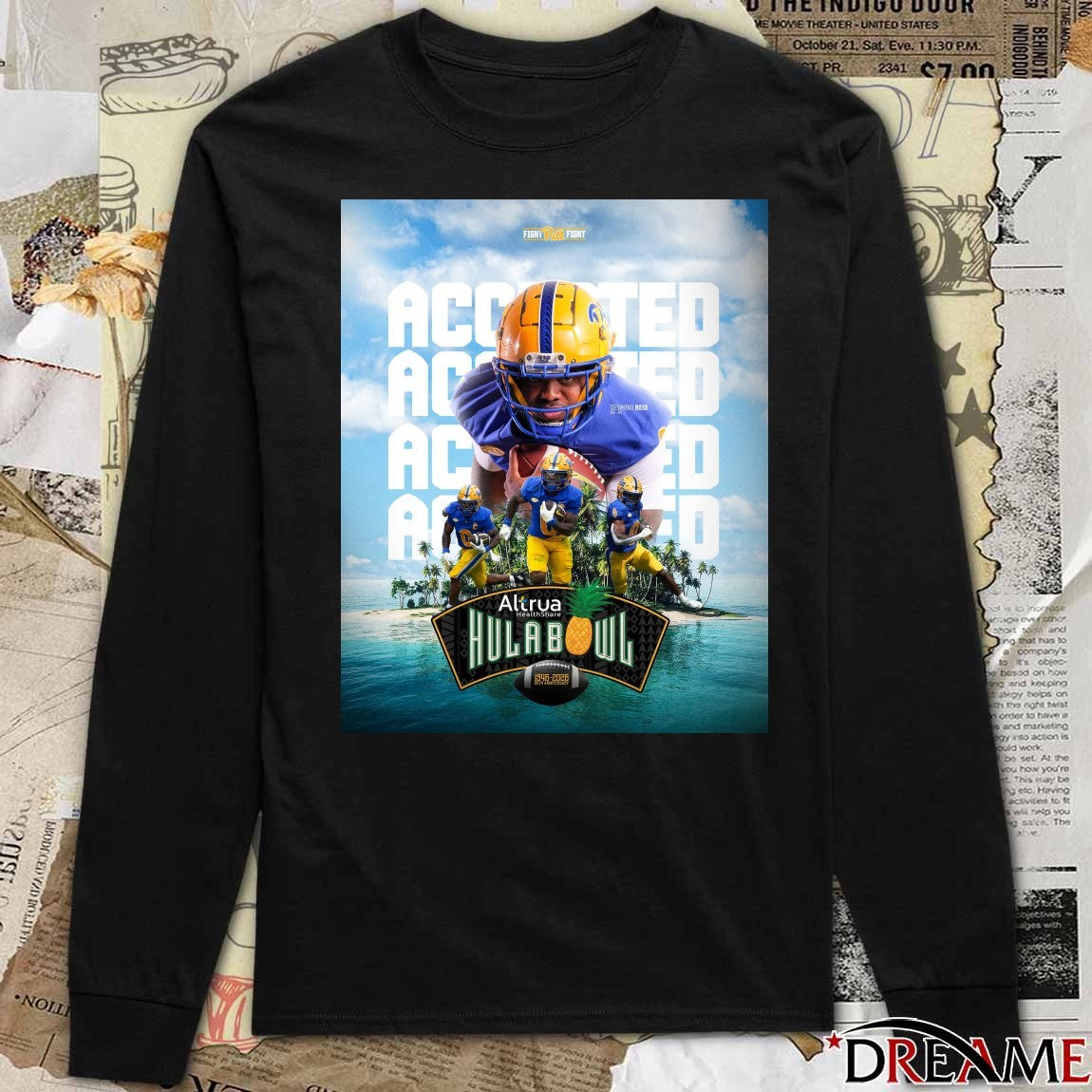 Pittsburgh Panthers Desmond Reid Invite Accepted Hula Bowl 2026 Poster t-shirt