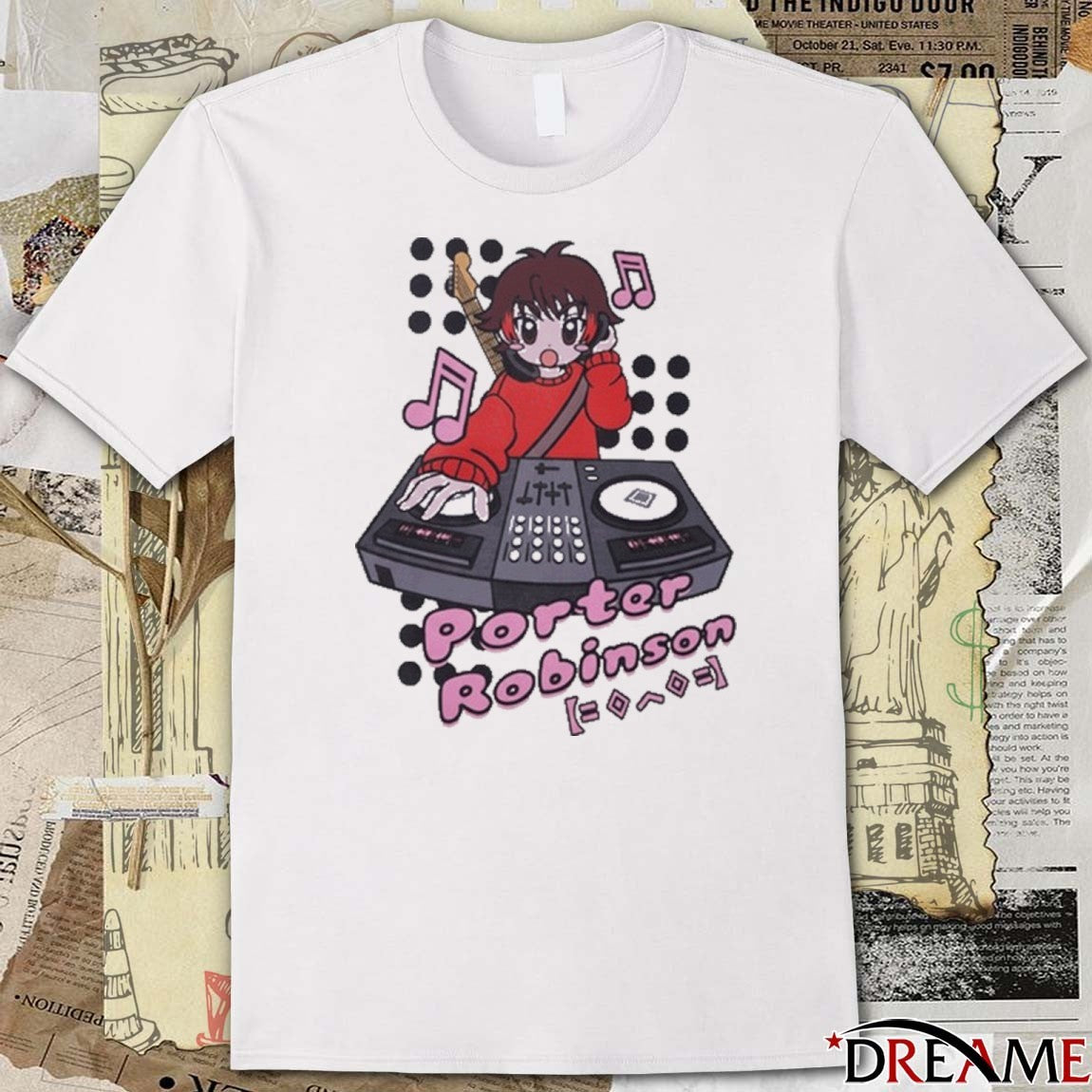 Porter Robinson DJ Anime 2025 t-shirt