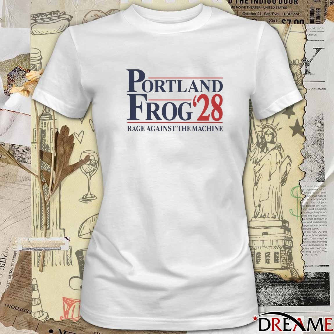 Portland Frog ’28 Rage Against The Machine t-shirt