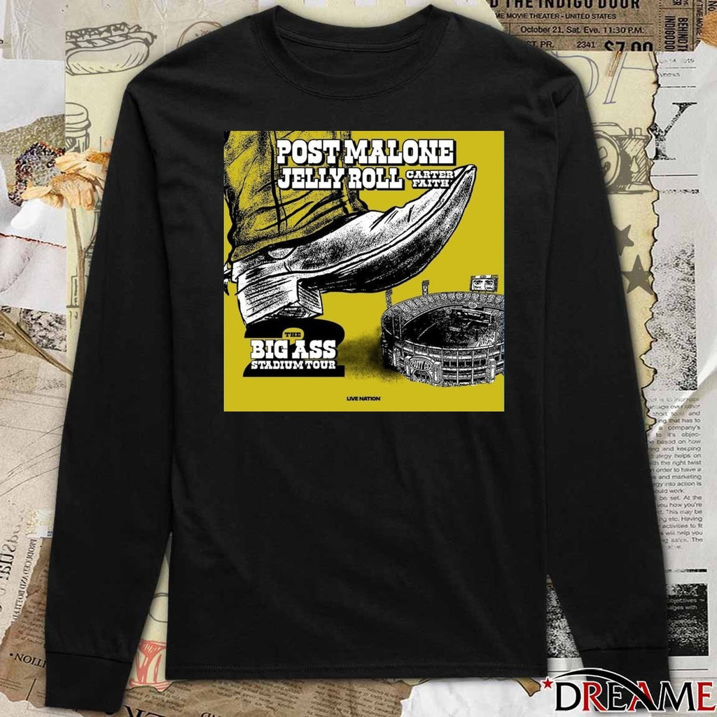 Post Malone The Big Ass Stadium Tour 2026 Live Nation Poster t-shirt