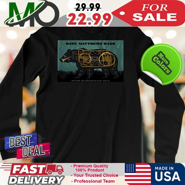 Poster 05-24-2025 Bethel Woods Center For The Arts Bethel NY Dave Matthews Band Official Concert Tour Shirt