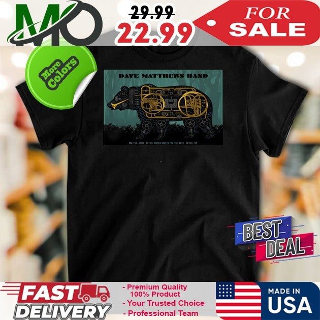 Poster 05-24-2025 Bethel Woods Center For The Arts Bethel NY Dave Matthews Band Official Concert Tour Shirt