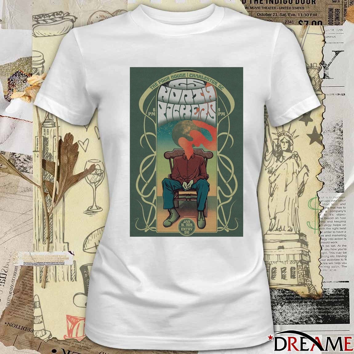 Poster 65 North Pickers The Pour House Charleston SC January 16 2026 t-shirt