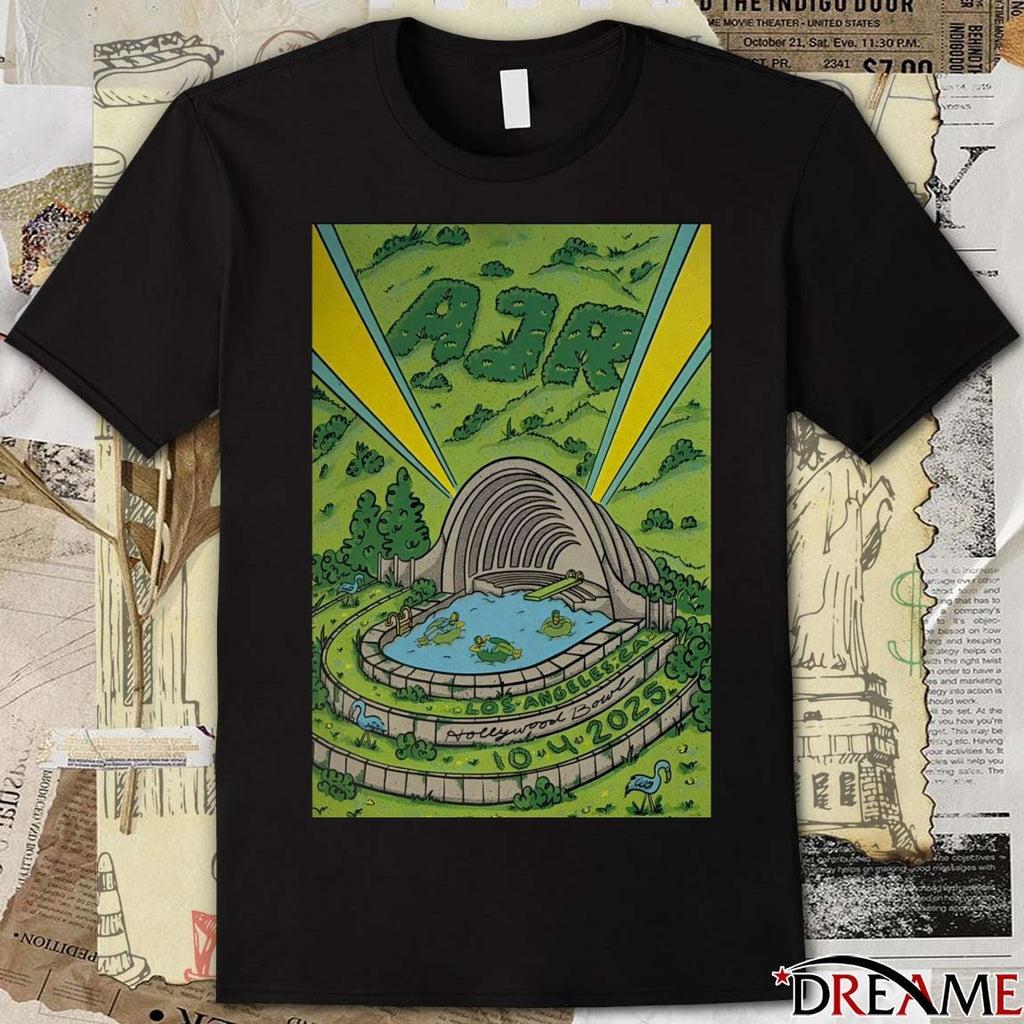 Poster AJR October 4 2025 Hollywood Bowl Los Angeles CA t-shirt