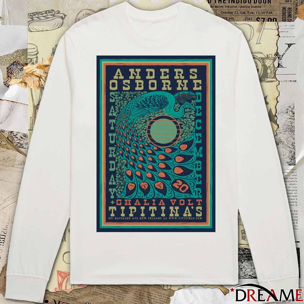 Poster Anders Osborne Event New Orleans On December 20 2025 t-shirt