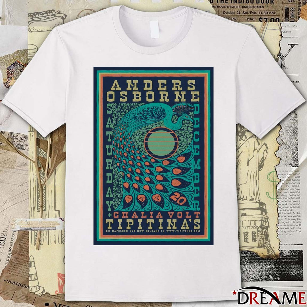 Poster Anders Osborne Event New Orleans On December 20 2025 t-shirt