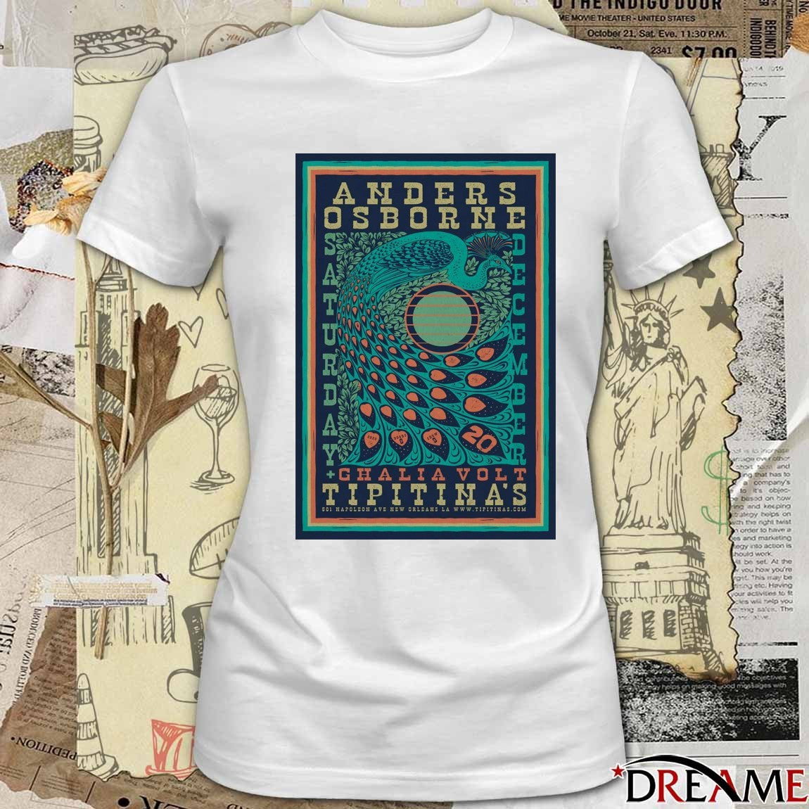 Poster Anders Osborne Event New Orleans On December 20 2025 t-shirt