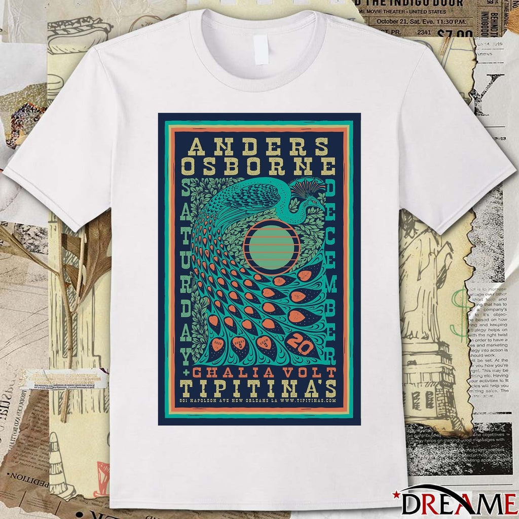 Poster Anders Osborne Tipitina’s in New Orleans LA December 20 2025 t-shirt