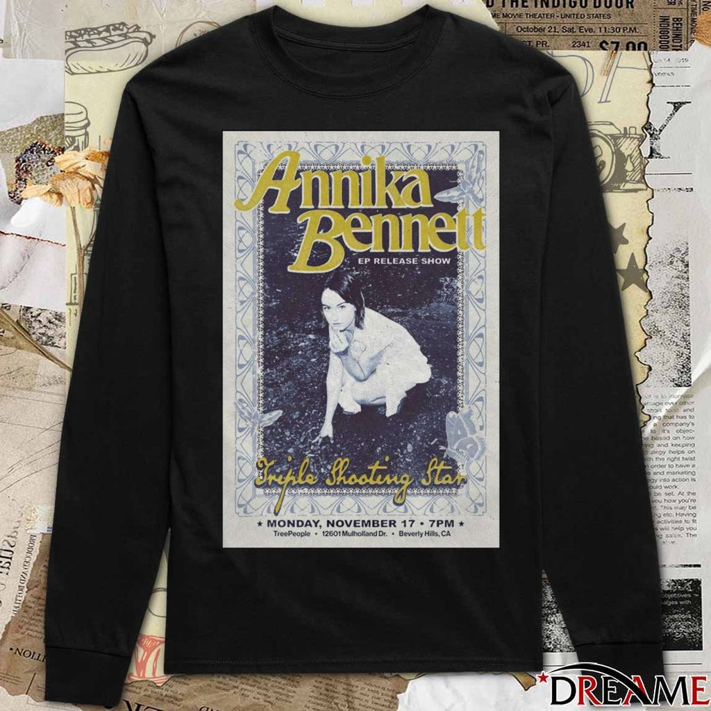 Poster Annika Bennett Ep Release Show Beverly Hills CA Monday November 17 2025 t-shirt