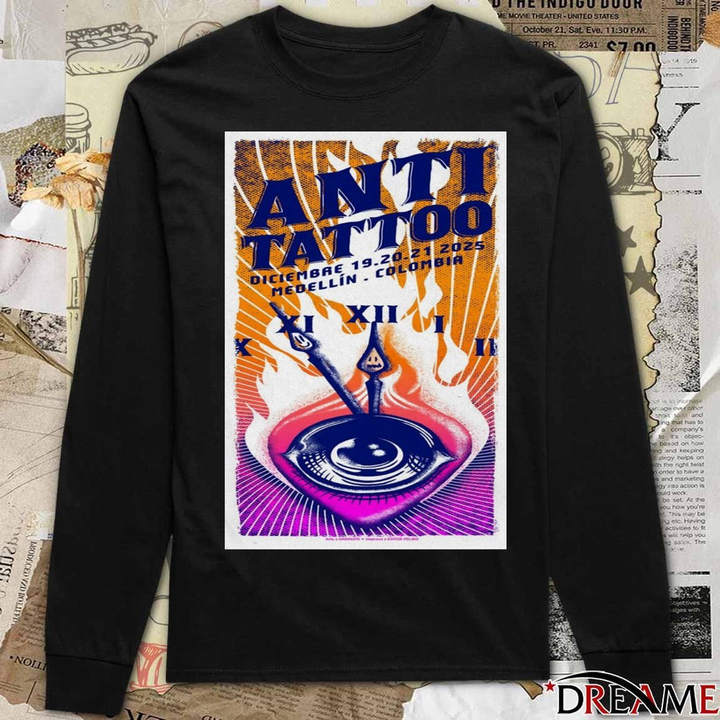 Poster Anti Tattoo December 19-21 2025 Medellín, CO t-shirt