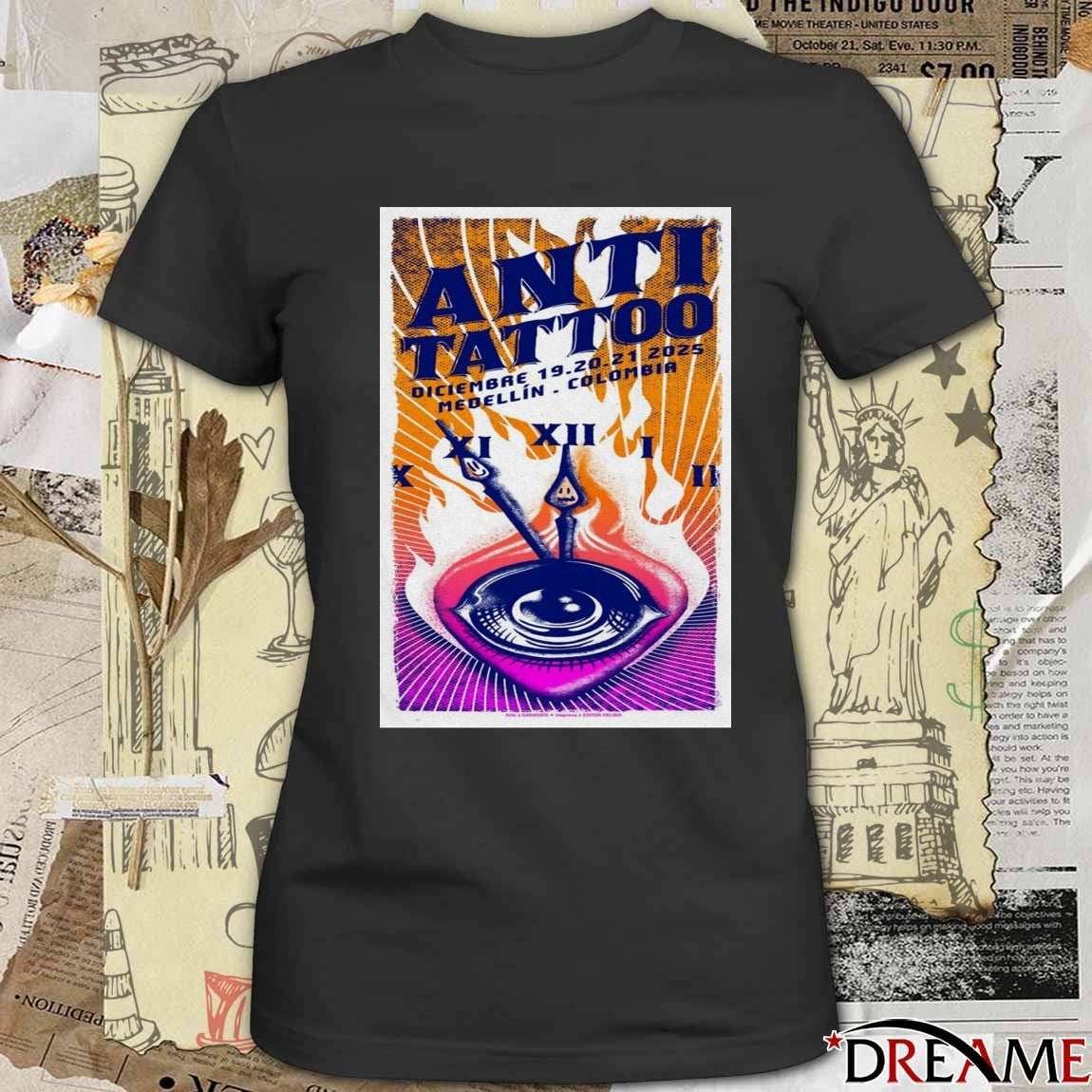 Poster Anti Tattoo December 19-21 2025 Medellín, CO t-shirt