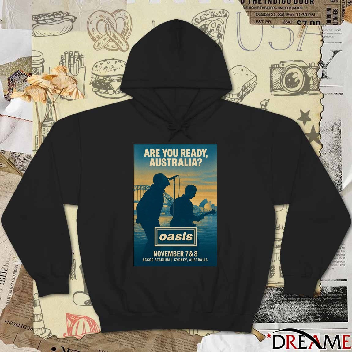 Poster Are You Ready Australia Oasis Sydney Australia November 7-8 2025 t-shirt