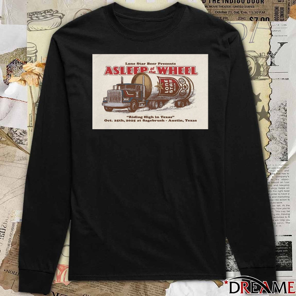 Poster Asleep At The Wheel Riding High In Texas Sagebrush in Austin TX October 25 2025 t-shirt