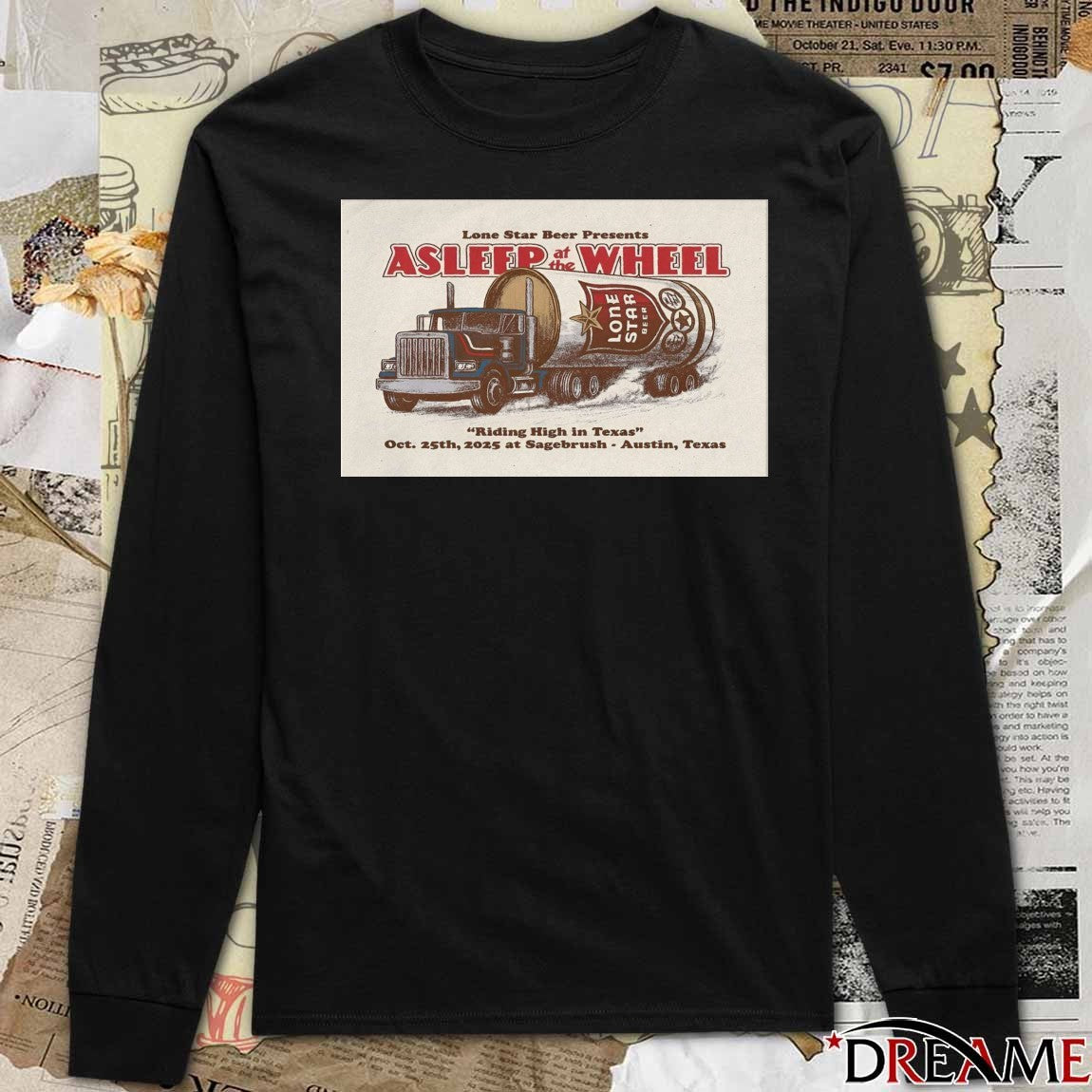 Poster Asleep At The Wheel Riding High In Texas Sagebrush in Austin TX October 25 2025 t-shirt