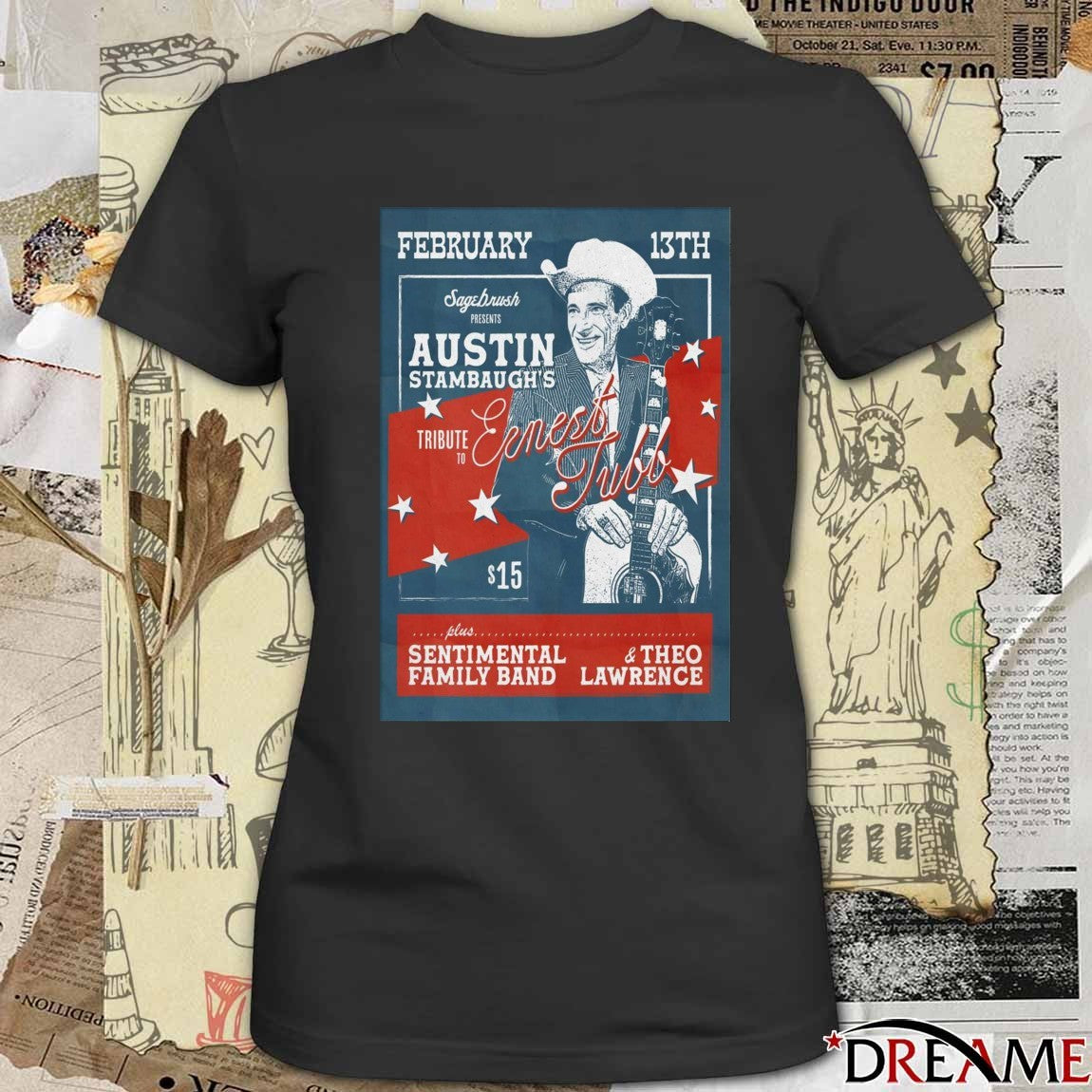 Poster Austin Stambaugh February 13 2026 Sagebrush In Austin TX t-shirt