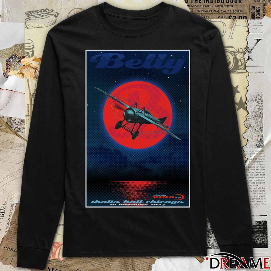 Poster Belly Rock Concert Thalia Hall in Chicago November 10 2025 Art t-shirt