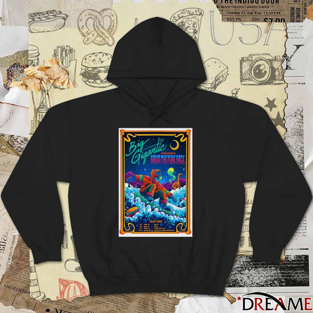 Poster Big Gigantic Live 2026 Bring The Funk Back Tour t-shirt