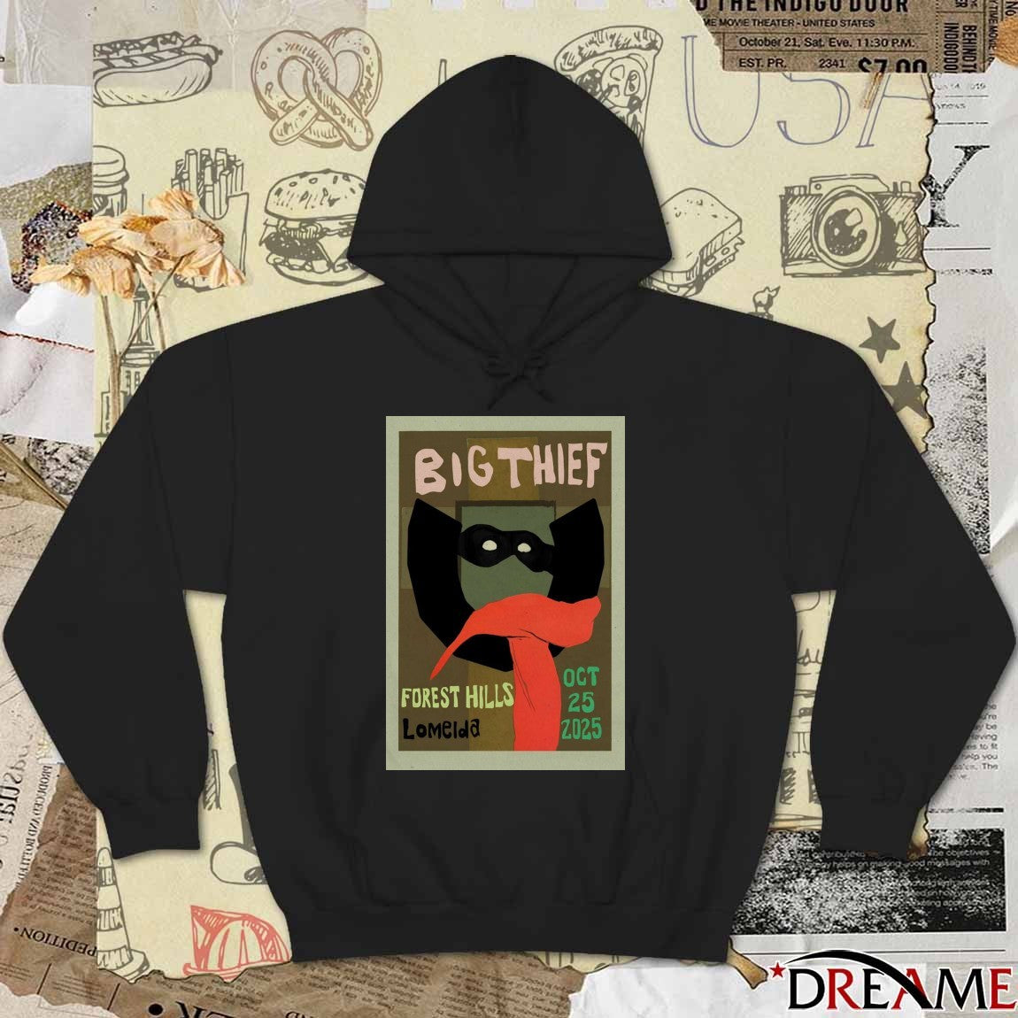 Poster Big Thief Forest Hills Lomelda Stadium New York October 25 2025 t-shirt