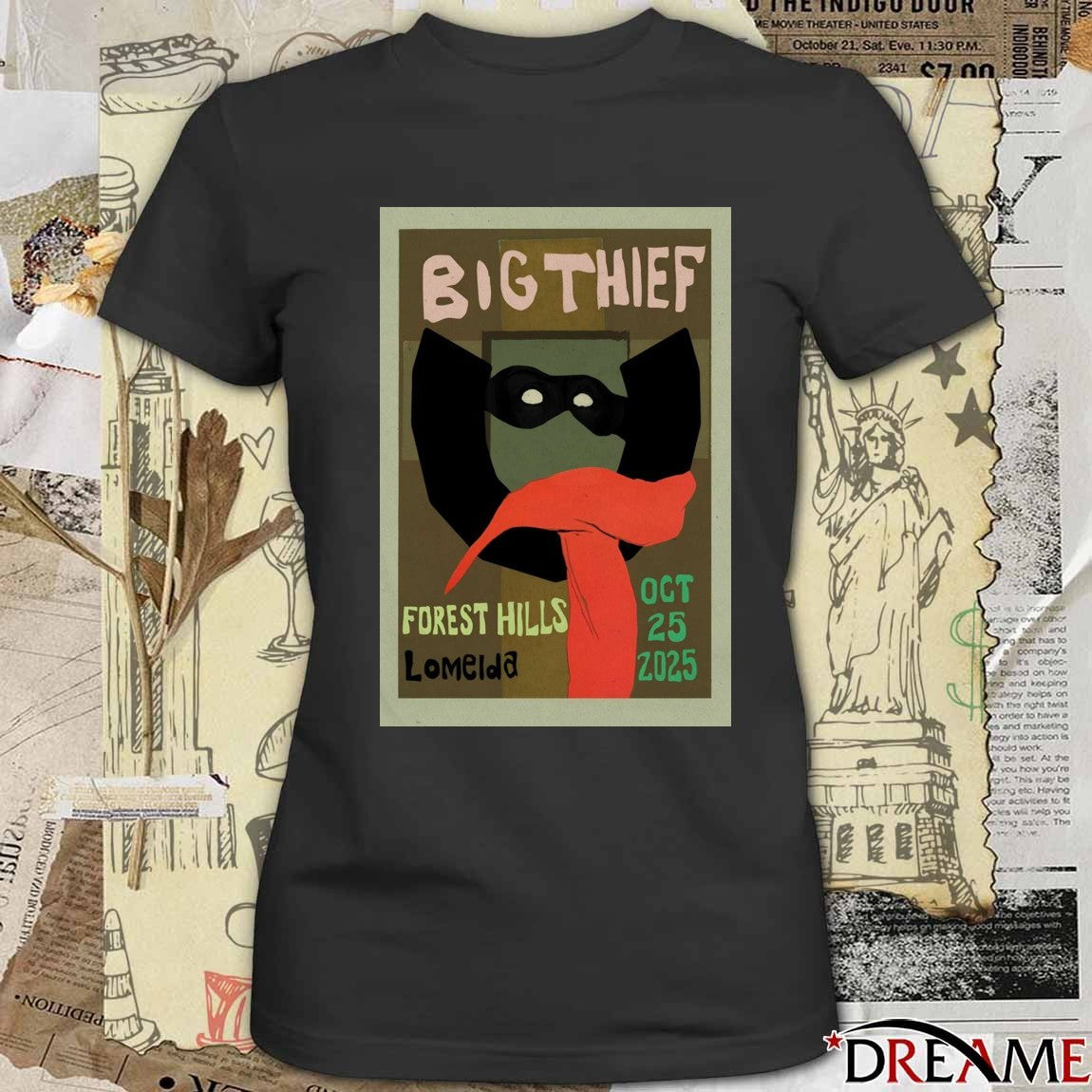 Poster Big Thief Forest Hills Lomelda Stadium New York October 25 2025 t-shirt