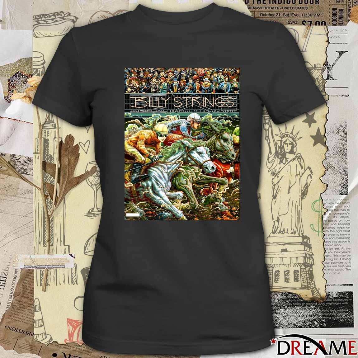 Poster Billy Strings December 5 2025 In Louisville KY KFC Yum Center t-shirt