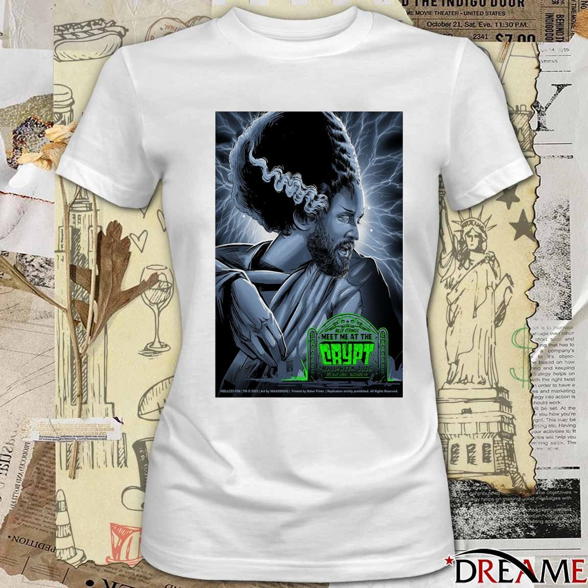 Poster Billy Strings Meet Me At The Crypt Halloween Baltimore 2025 t-shirt