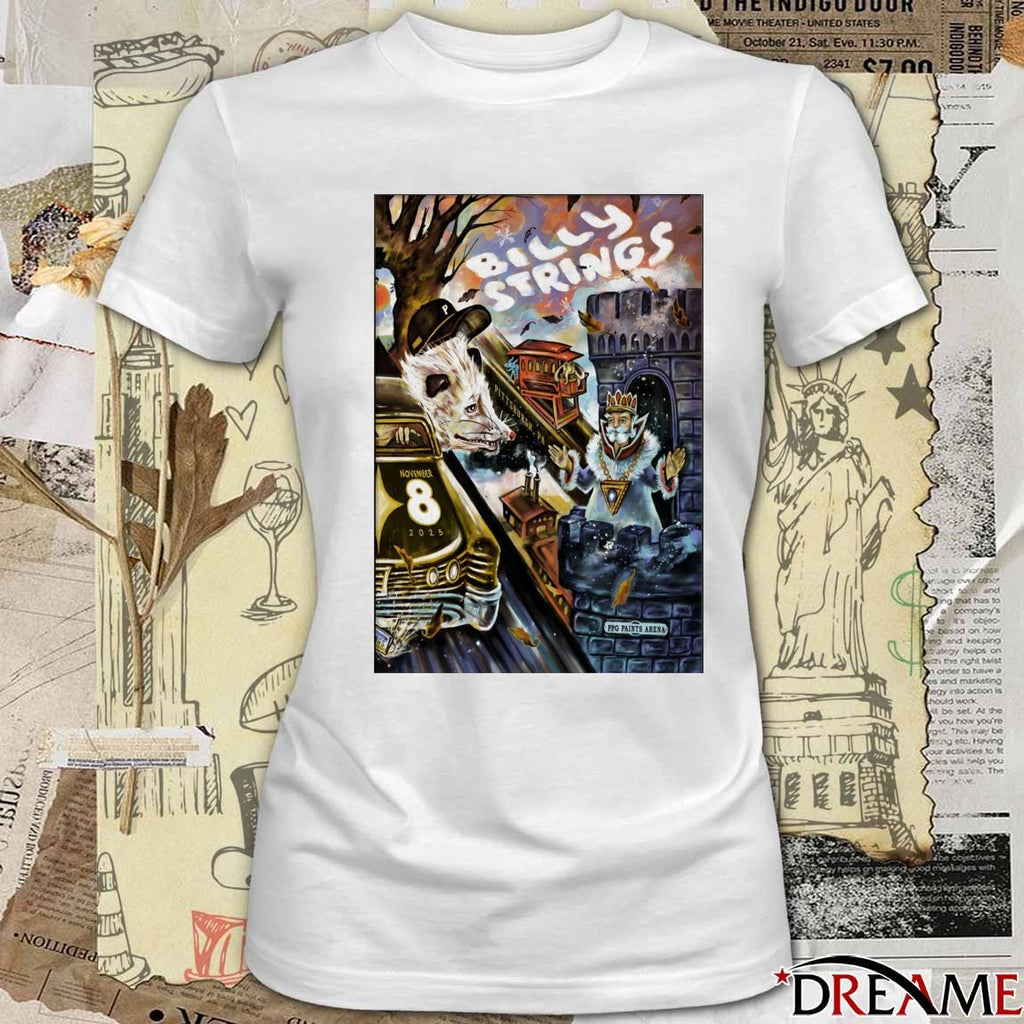 Poster Billy Strings November 8 2025 PPG Paints Arena in Pittsburgh, PA t-shirt
