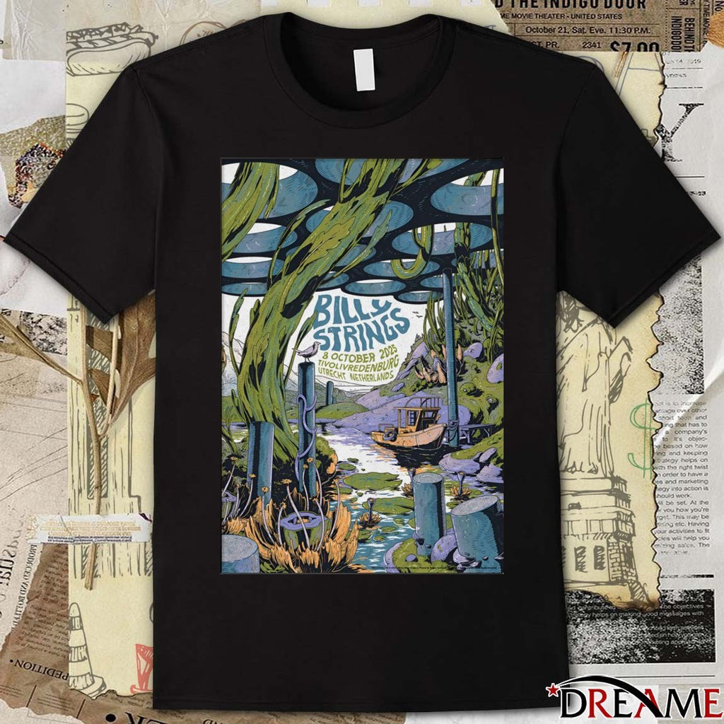 Poster Billy Strings October 8 2025 TivoliVredenburg Utrecht Netherlands t-shirt