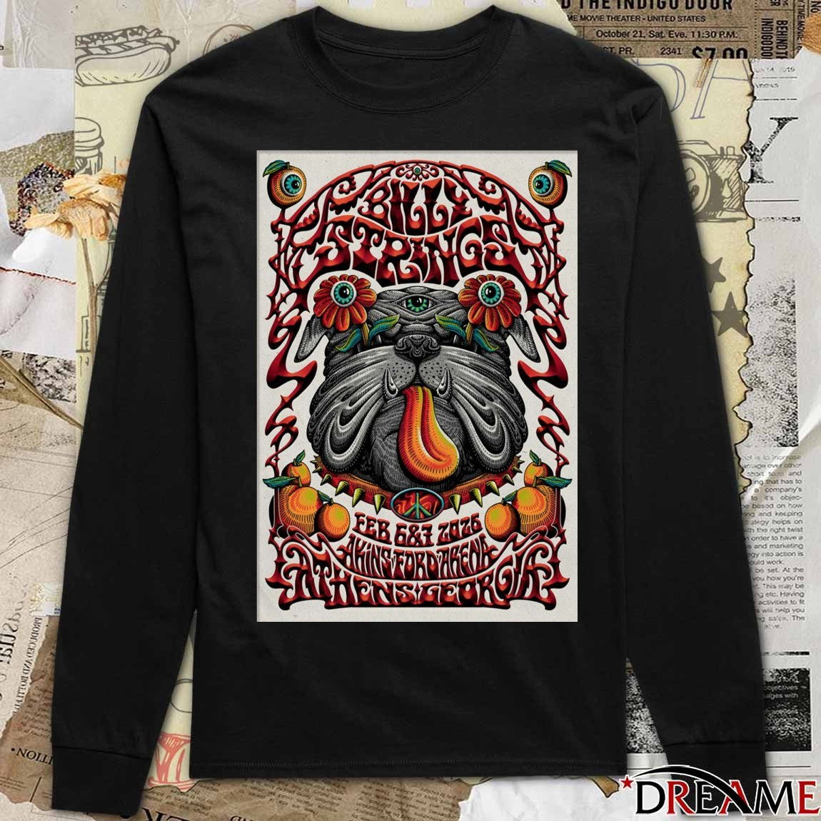 Poster Billy Strings Tour Athens GA On February 6-7 2026 t-shirt