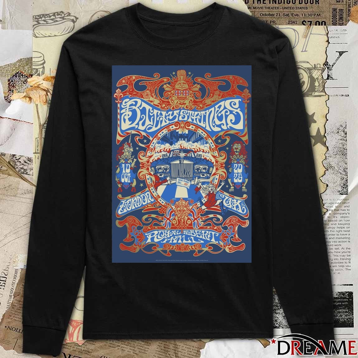 Poster Billy Strings Tour Royal Albert Hall London, UK October 10 2025 t-shirt