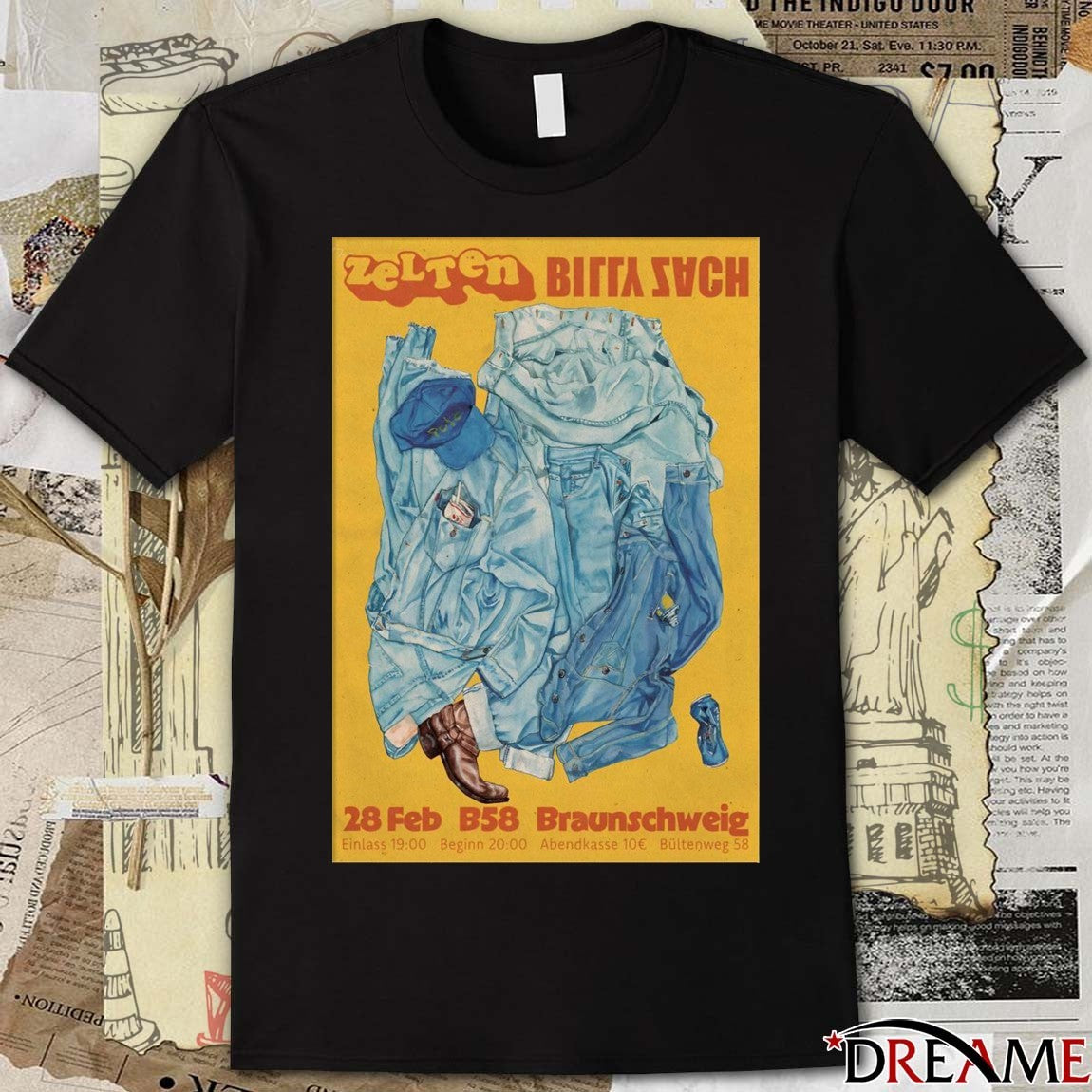 Poster Billy Zach February 28 2026 Jugendzentrum B58 Braunschweig Germany t-shirt
